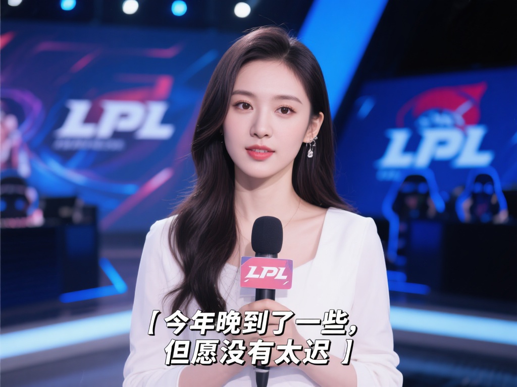 LPL主持希然晒美照:虽晚到但初心不改